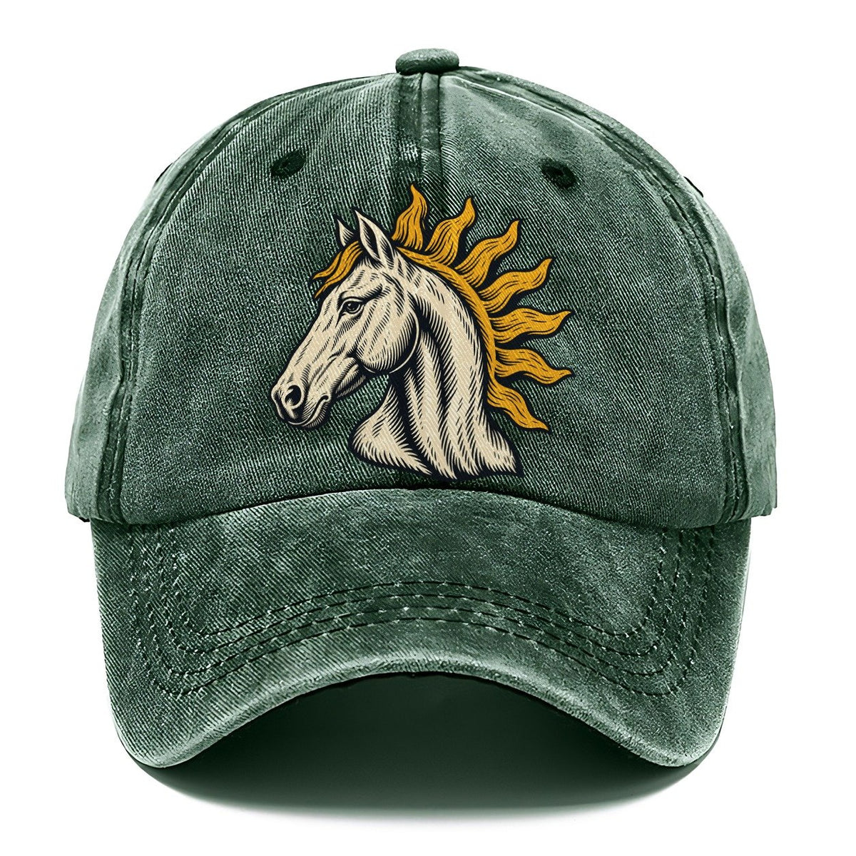Horse Sun Mane Sundown Familiars Classic Cap – Forest Mist