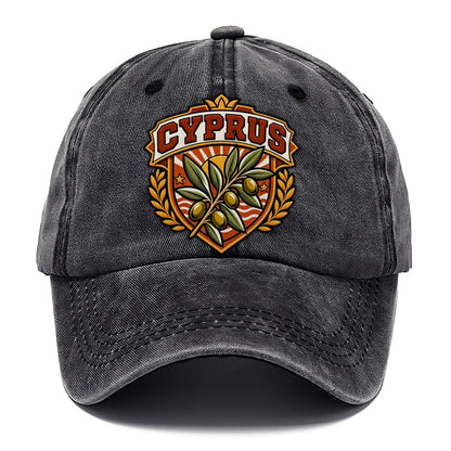 Cyprus Retro Badge Country Logos Classic Cap – Graphite