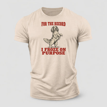 English Setter Dog Declarations Cotton T-Shirt – Sand