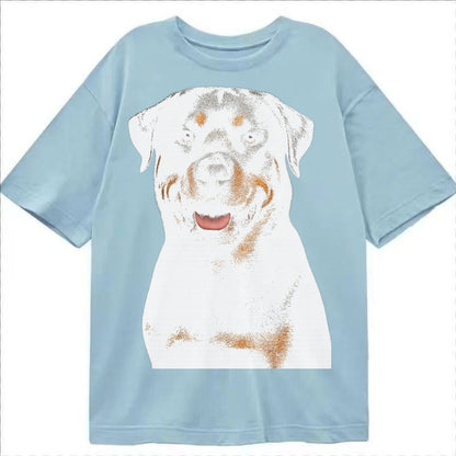 Rottweiler Powerful Guardian Classic T-shirt – Light Blue
