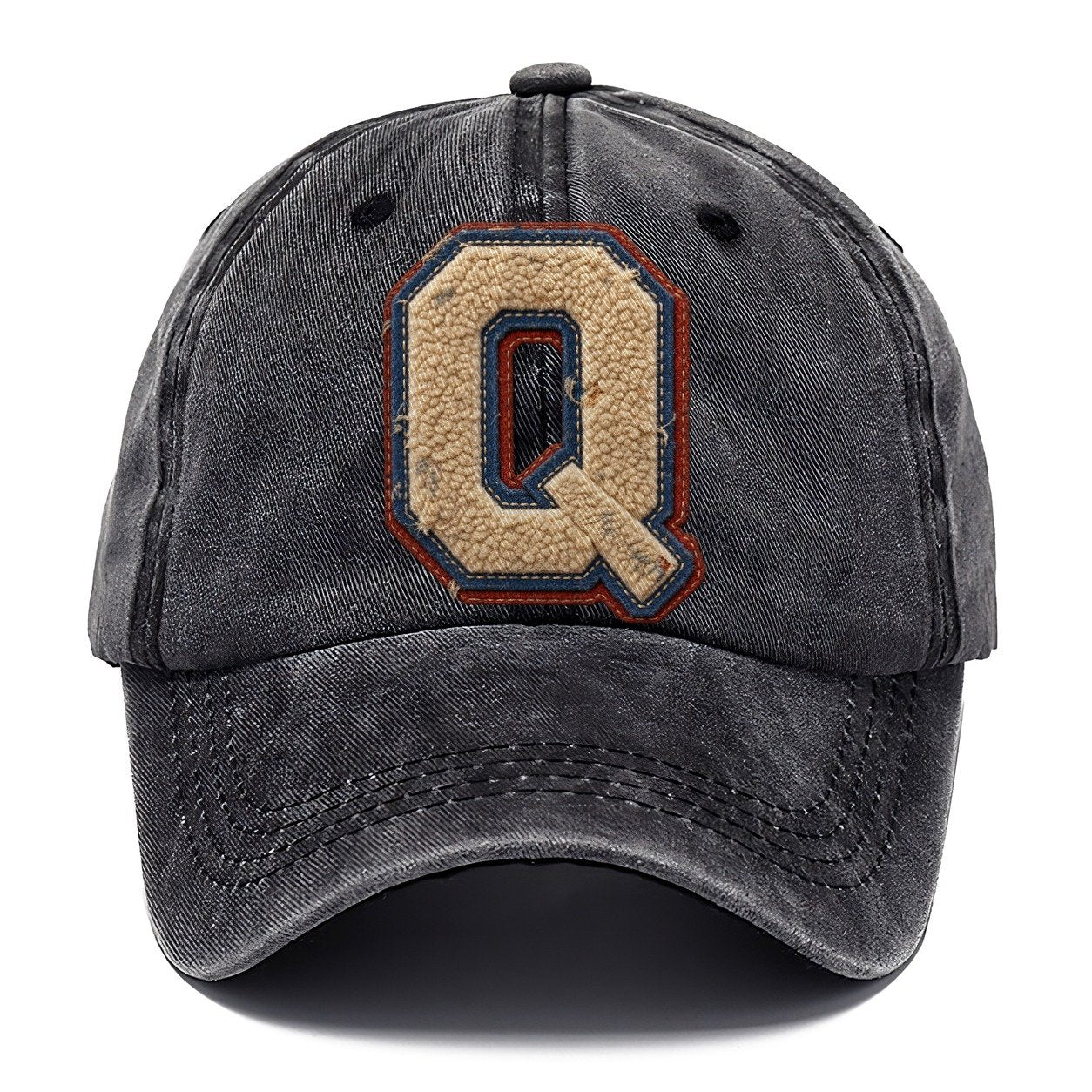 Varsity Chenille Q Monogram Classic Cap – Graphite