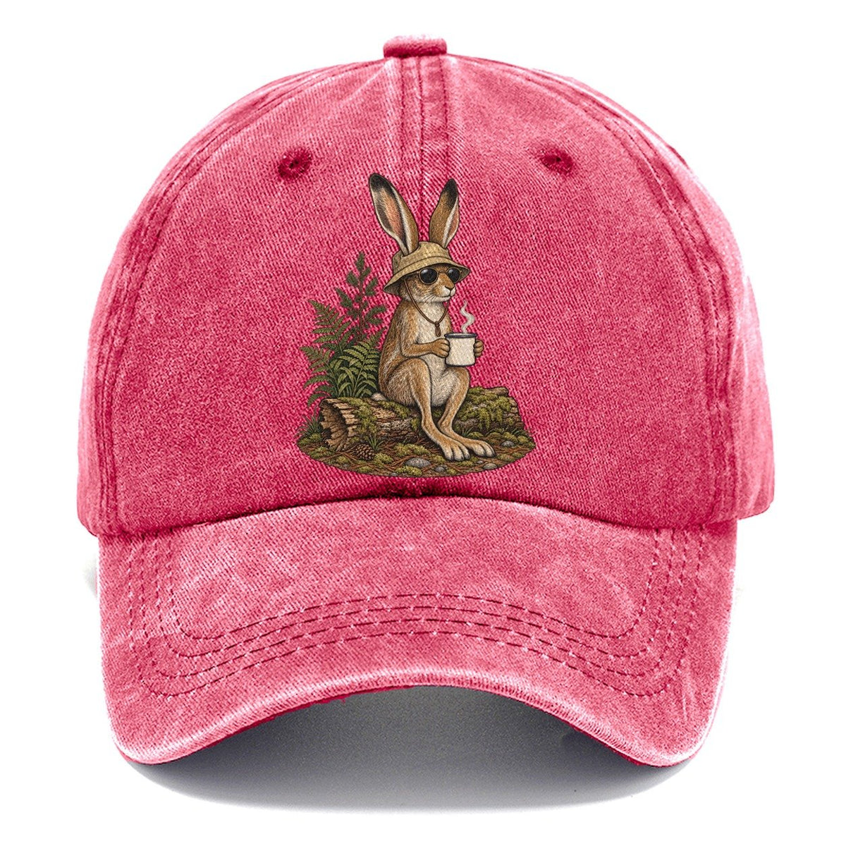 Jackrabbit Trail Rest Slow Camp Club Classic Cap – Pomegranate Blush