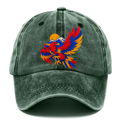Eagle Over Mountain Sun Classic Cap – Forest Mist
