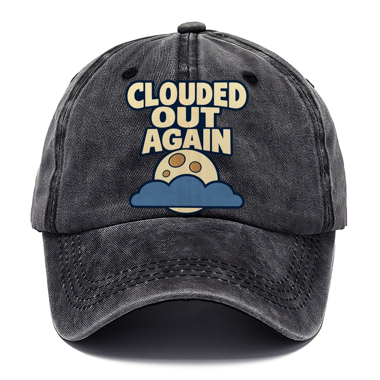 Clouded Out Again Astronomy And Stargazing Classic Cap – Graphite