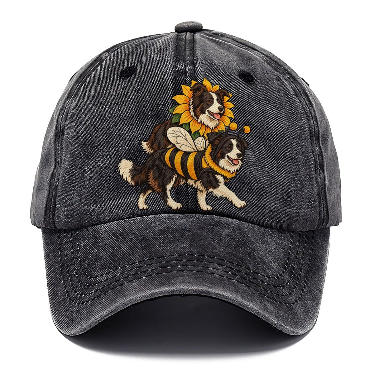 2 Border Collies In Halloween Costumes Hdp 18 Parade Lineup Halloween Dog Parade Classic Cap – Graphite