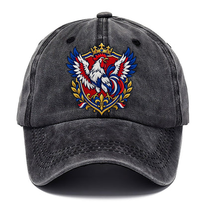 France Heraldic Crest Country Logos Classic Cap – Graphite