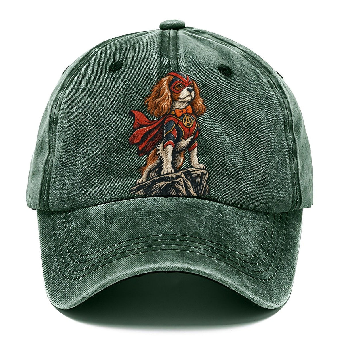 Caped Superhero Spaniel Classic Cap – Forest Mist