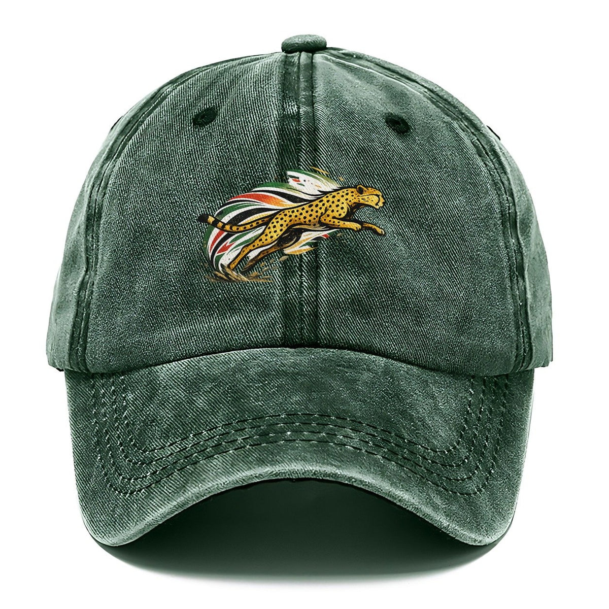 Running Cheetah Speed Streaks Classic Cap – Forest Mist