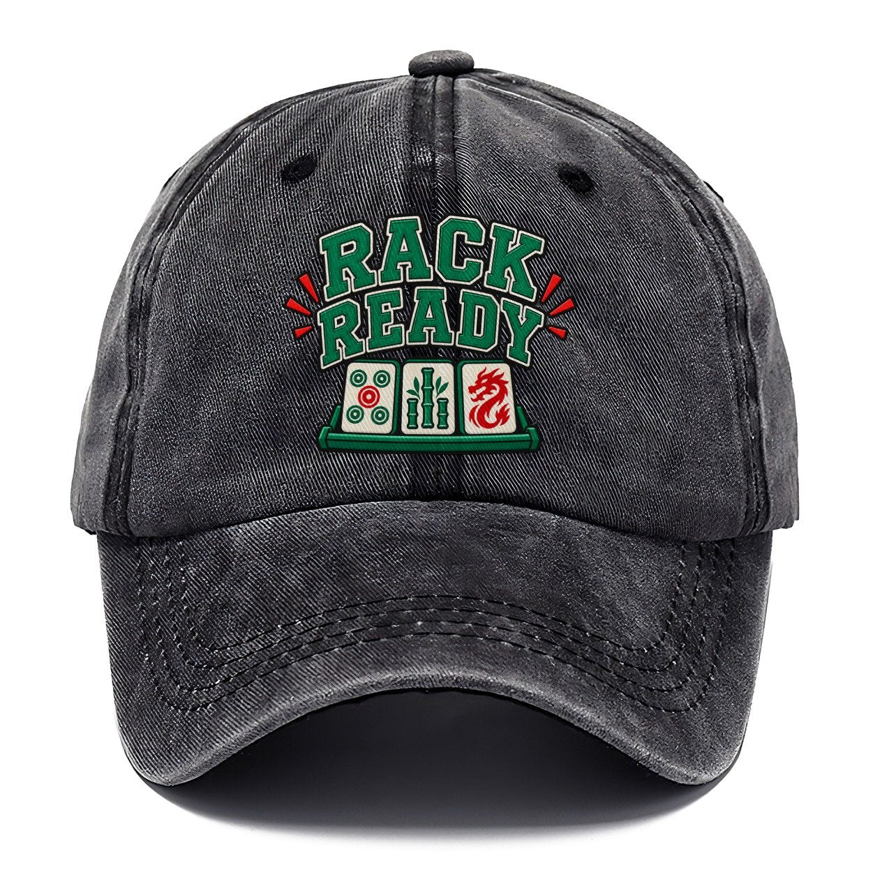 Rack Ready Mahjong Game Night Classic Cap – Graphite