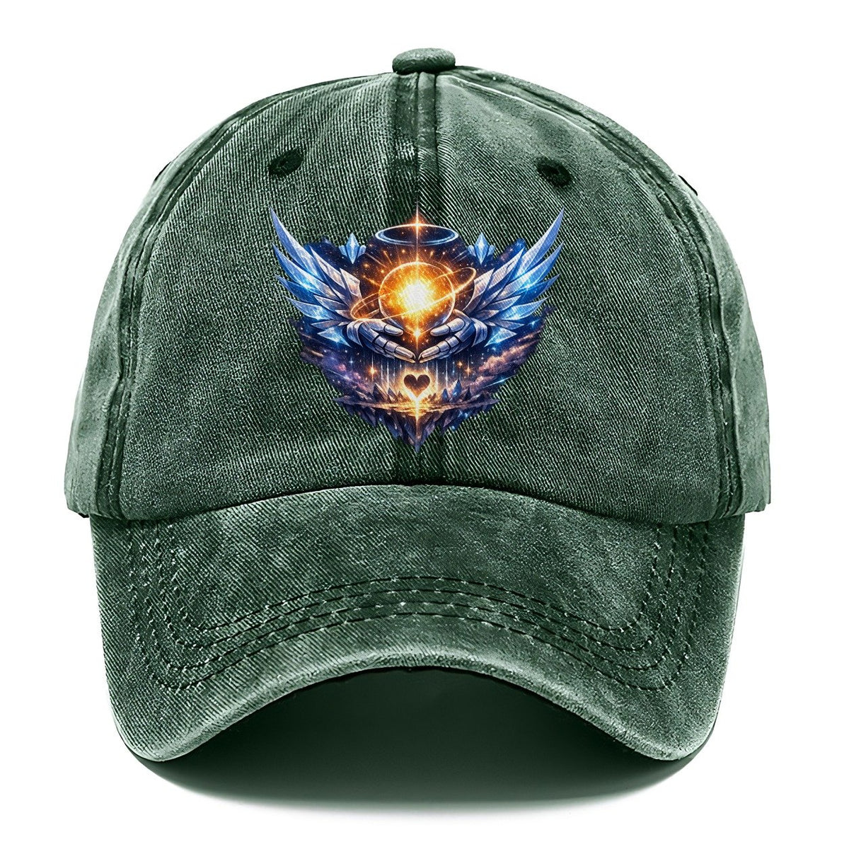 Robotic Hands Glowing Orb Classic Cap – Forest Mist