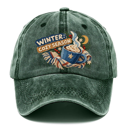 Winter Cozy Season Cocoa Cup Classic Cap – Forest Mist