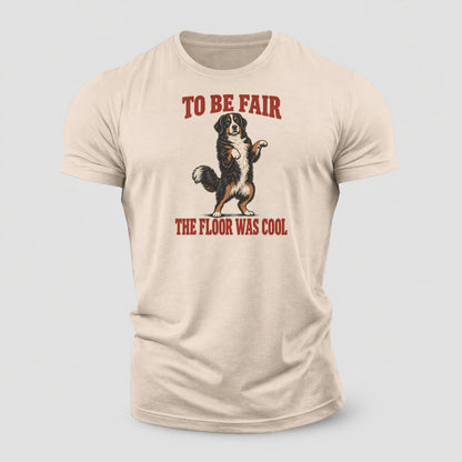 Bernese Mountain Dog Dog Declarations Cotton T-Shirt – Sand