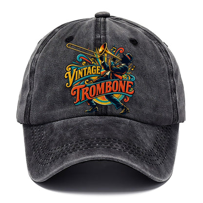 Vintage Trombone Music Instruments Classic Cap – Graphite