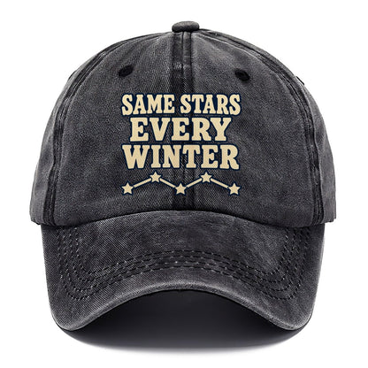 Same Stars Every Winter Astronomy And Stargazing Classic Cap – Graphite
