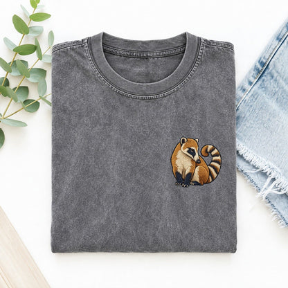 Coati Tail Curl Left Chest Thread Signatures II Left Chest Vintage T-shirt – Grey