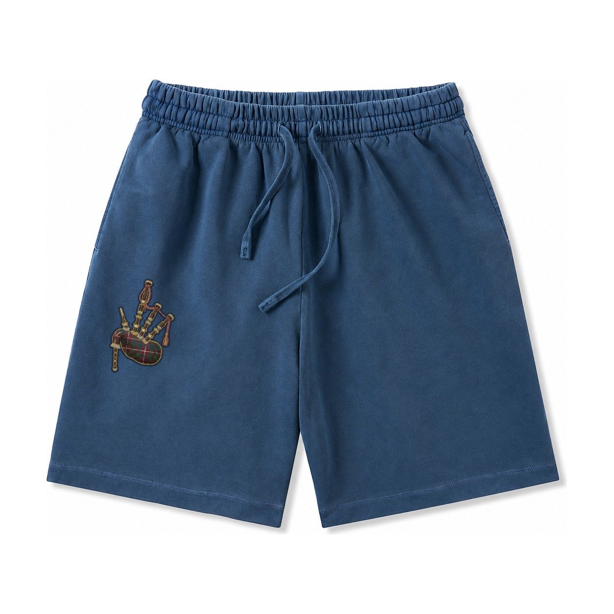 Scottish Thistle Washed Shorts – Denim Blue