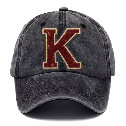 Varsity Chenille K Monogram Classic Cap – Graphite
