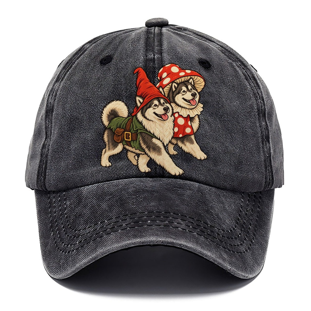 2 Alaskan Malamutes In Halloween Costumes Hdp 49 Parade Lineup Halloween Dog Parade Classic Cap – Graphite
