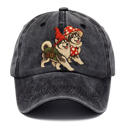 2 Alaskan Malamutes In Halloween Costumes Hdp 49 Parade Lineup Halloween Dog Parade Classic Cap – Graphite