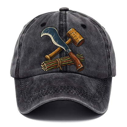 Hedgelayer Billhook Mallet And Hazel Rods Uk Culture Heritage Classic Cap – Graphite