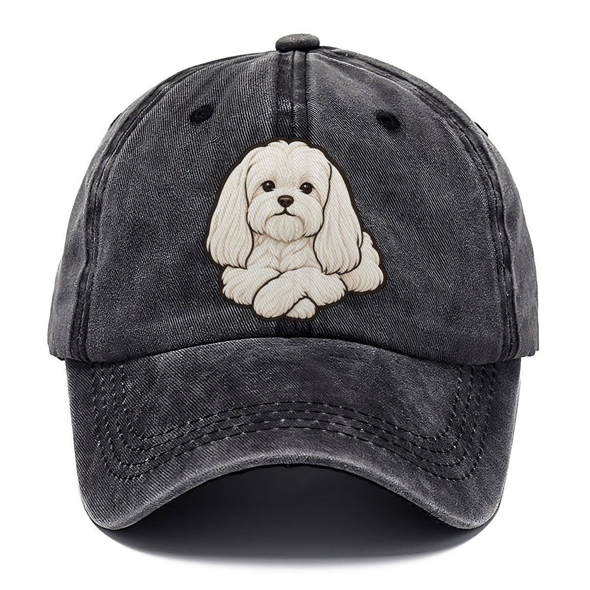 Maltese Chin On Paws Fan Favorites Classic Cap – Graphite