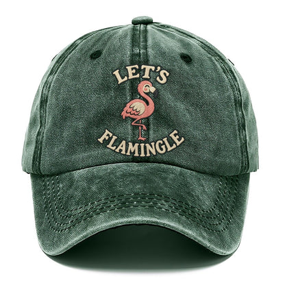 Flamingo Animal Puns Classic Cap – Forest Mist