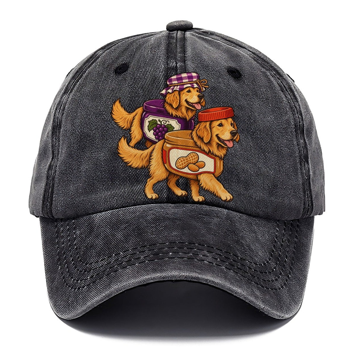 2 Golden Retrievers In Halloween Costumes Hdp 16 Parade Lineup Halloween Dog Parade Classic Cap – Graphite