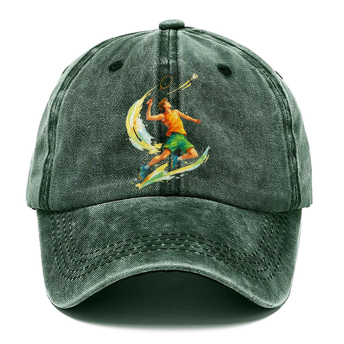 Tennis Player Perfect Serve Classic Cap – Forest Mist