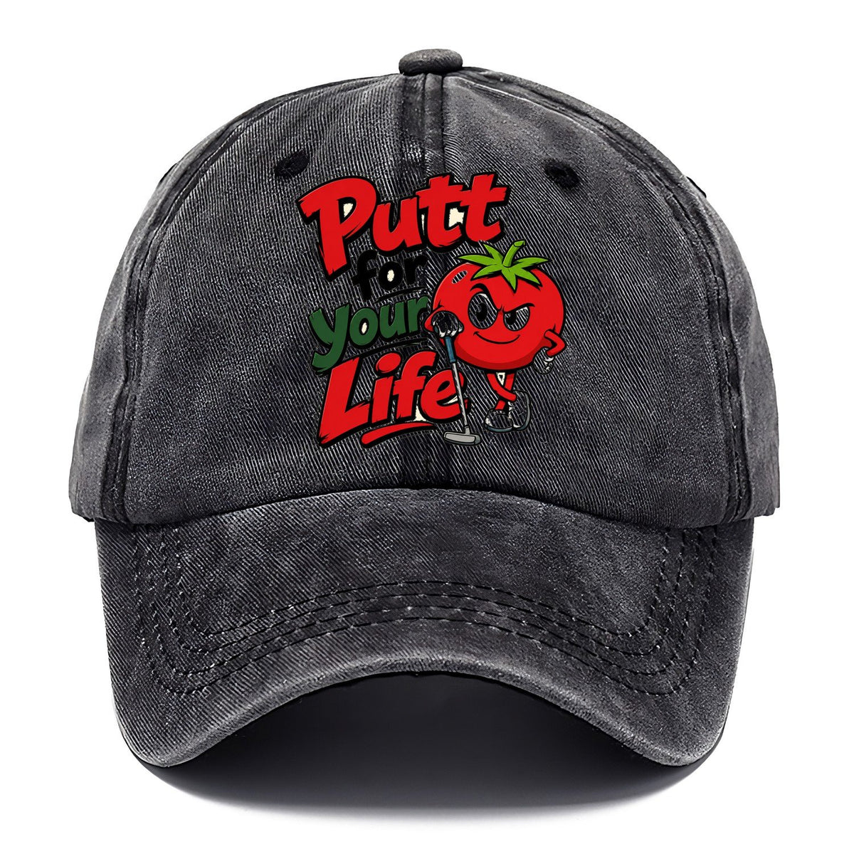 Putt For Your Life Golf Classic Cap – Graphite