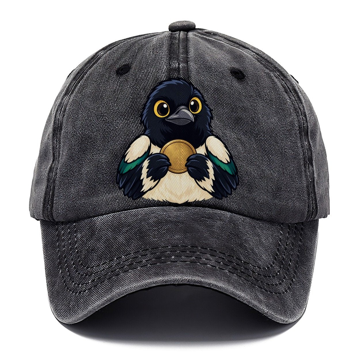 Magpie With A Find Treasure Hunting Classic Cap – Graphite