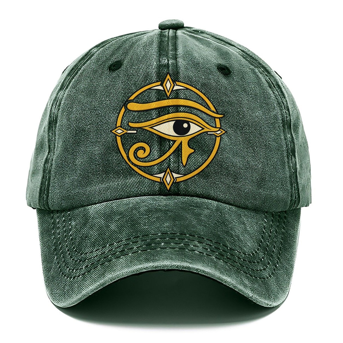 Wedjat In Gold Quiet Wards Heritage Classic Cap – Forest Mist