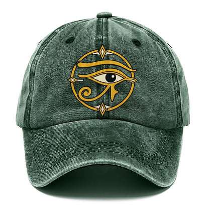 Wedjat In Gold Quiet Wards Heritage Classic Cap – Forest Mist