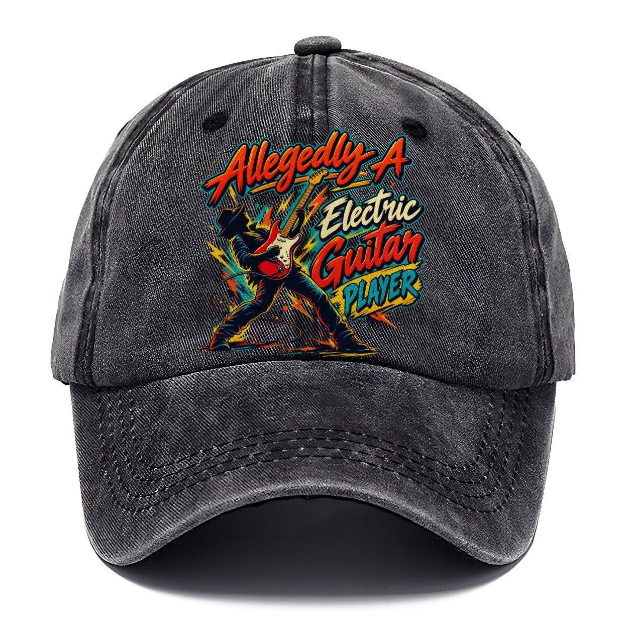 Allegedly A Electric Guitar Player Music Instruments Classic Cap – Graphite