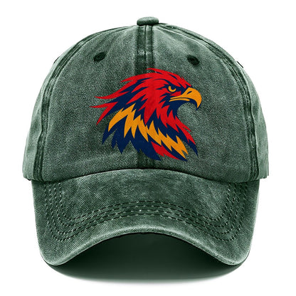 Red Navy Eagle Head Classic Cap – Forest Mist