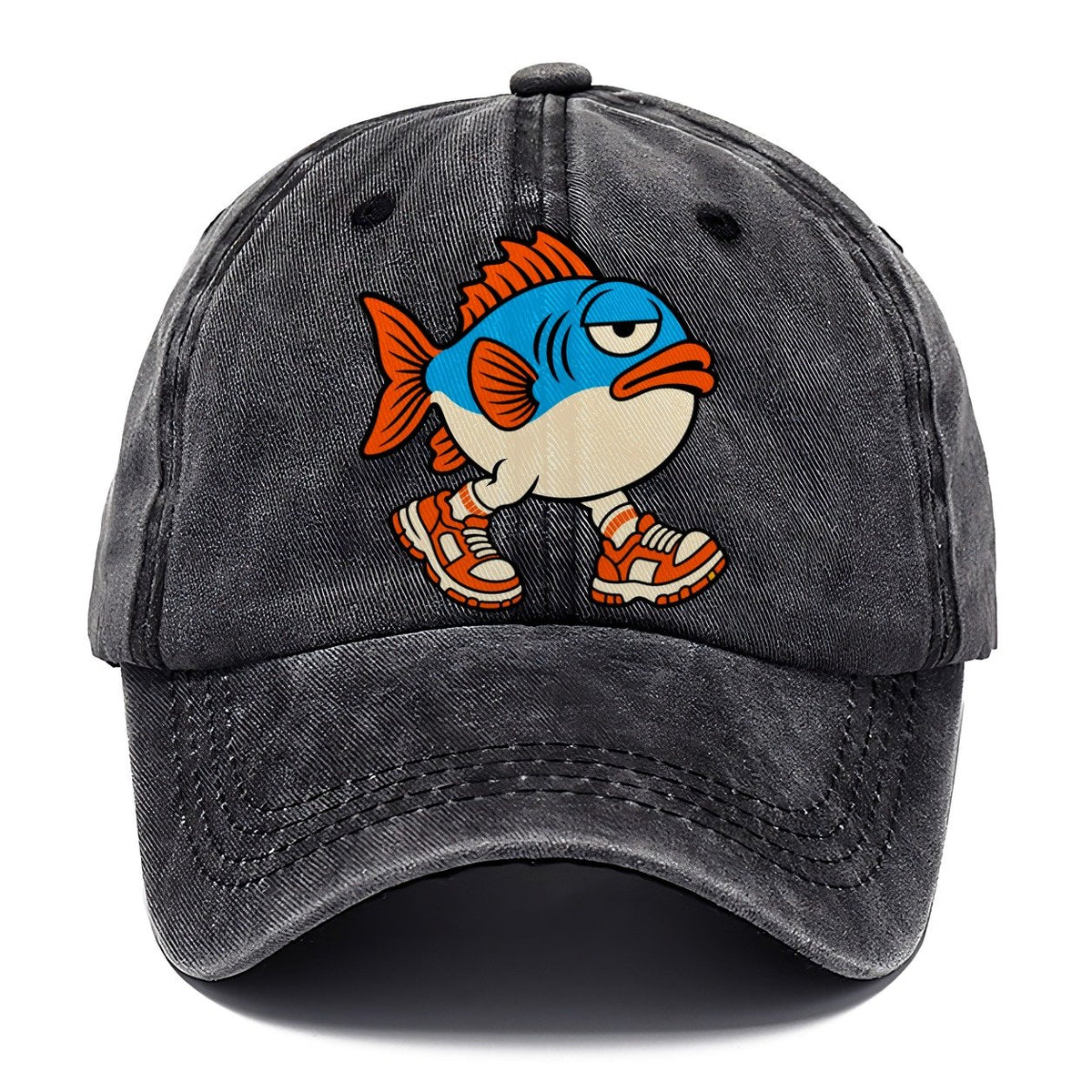 Fish With Legs Crazy Styles Classic Cap – Graphite