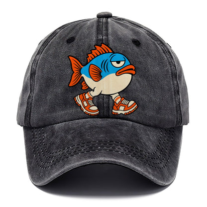 Fish With Legs Crazy Styles Classic Cap – Graphite