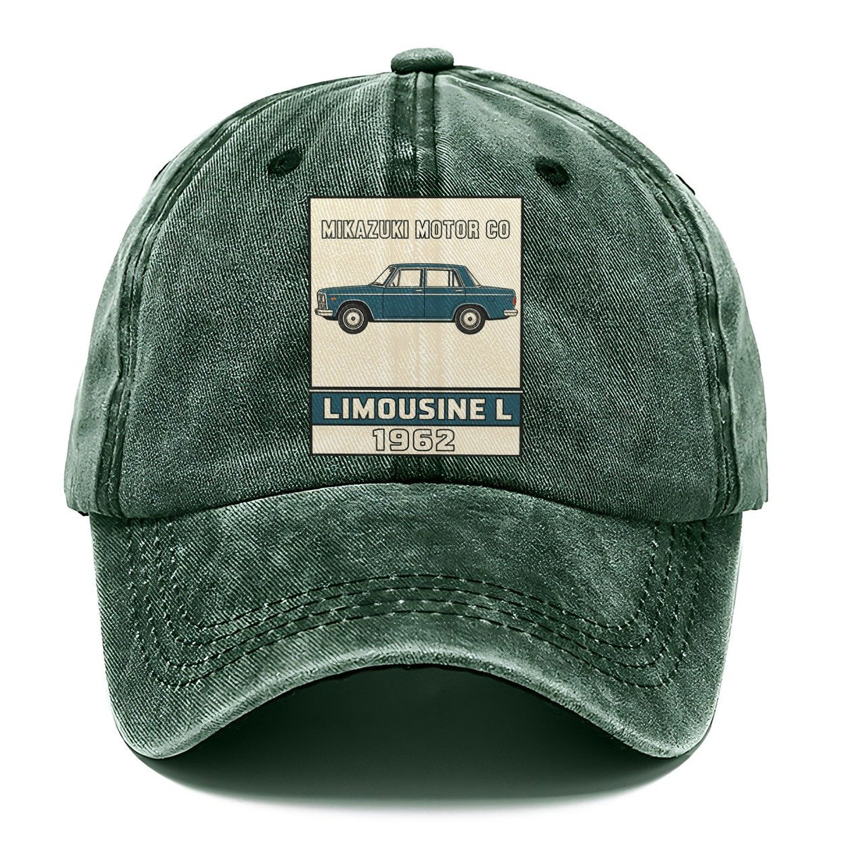 Mikazuki Limousine Showa Speed Plates Classic Cap – Forest Mist