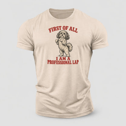 Havanese Dog Declarations Cotton T-Shirt – Sand