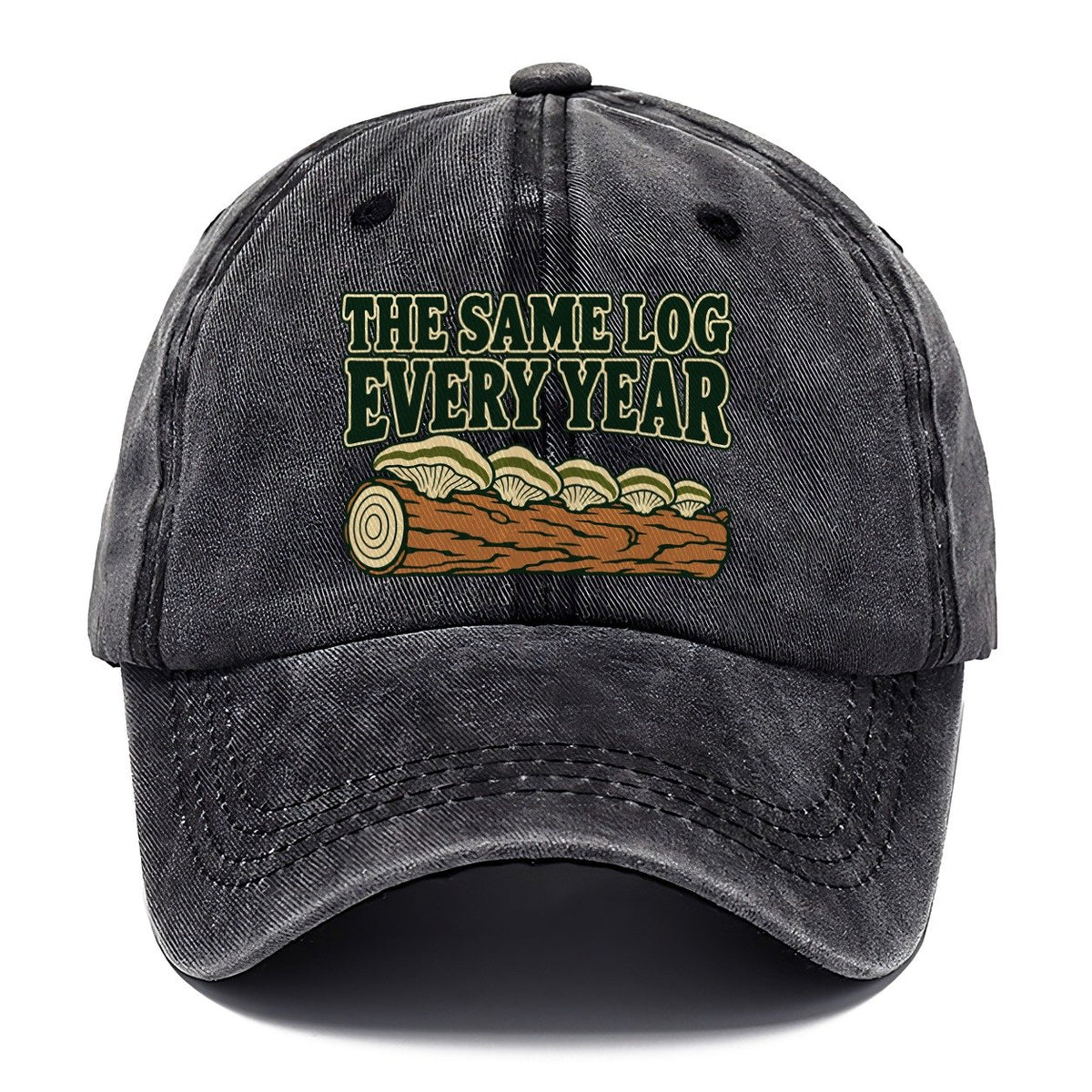 The Same Log Every Year Foraging And Mycology Classic Cap – Graphite