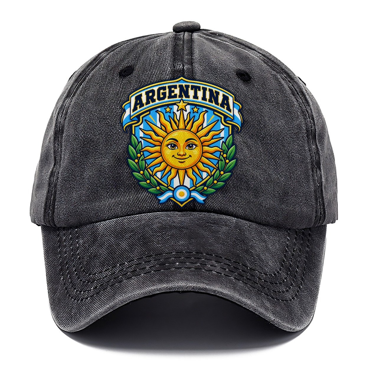 Argentina Retro Badge Country Logos Classic Cap – Graphite