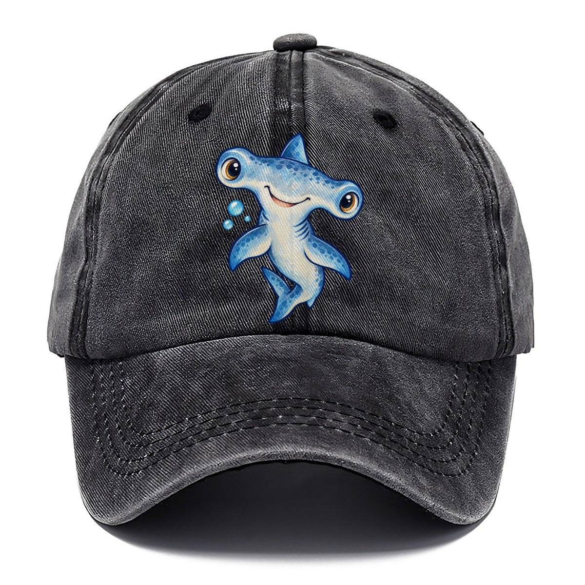 Hammerhead Shark Curious Tilt Sea Sprite Classic Cap – Graphite
