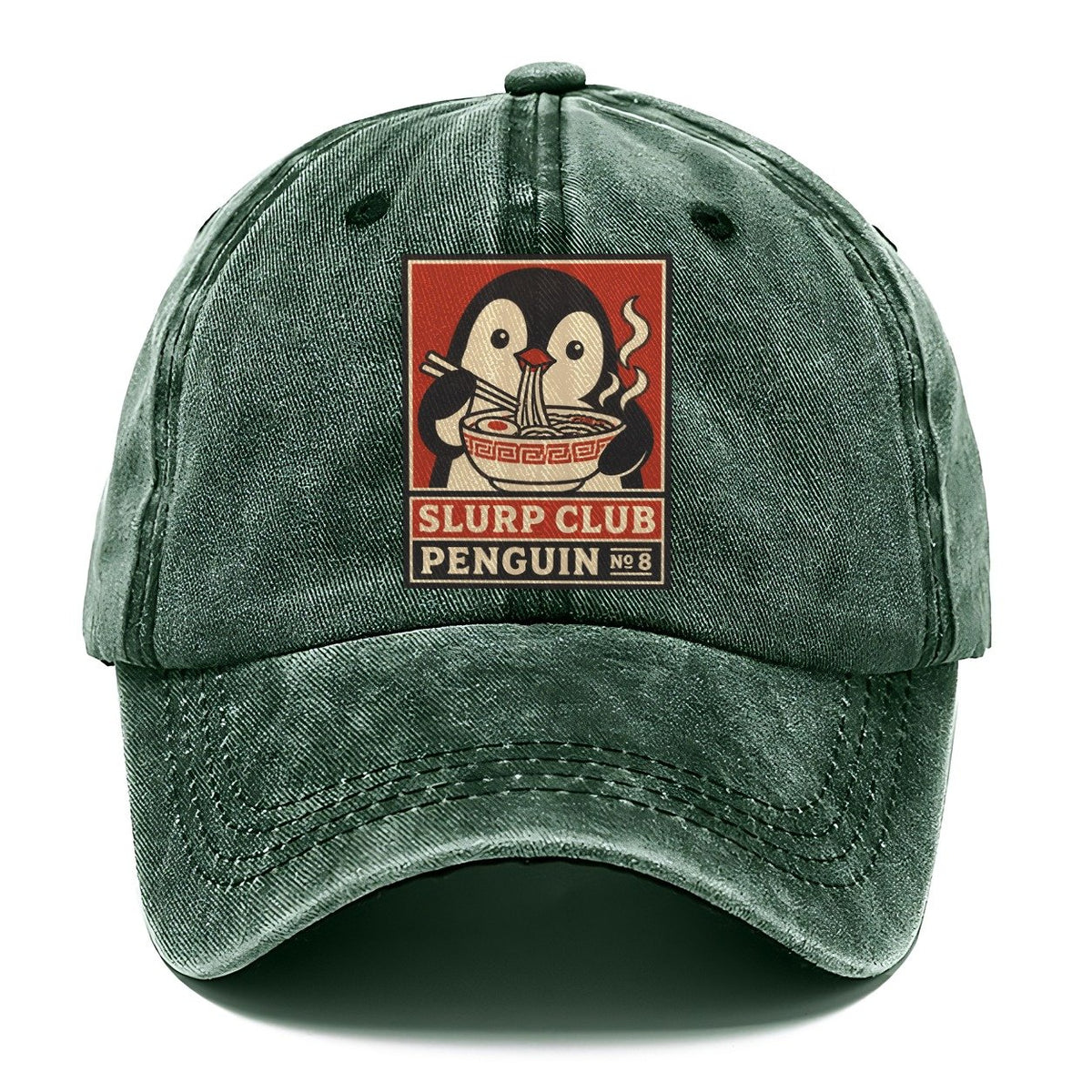 Penguin Ramen Slurp Club Classic Cap – Forest Mist