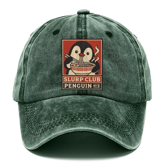 Penguin Ramen Slurp Club Classic Cap – Forest Mist