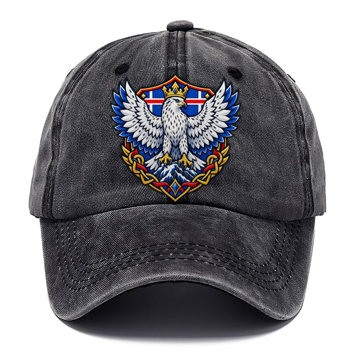 Iceland Heraldic Crest Country Logos Classic Cap – Graphite