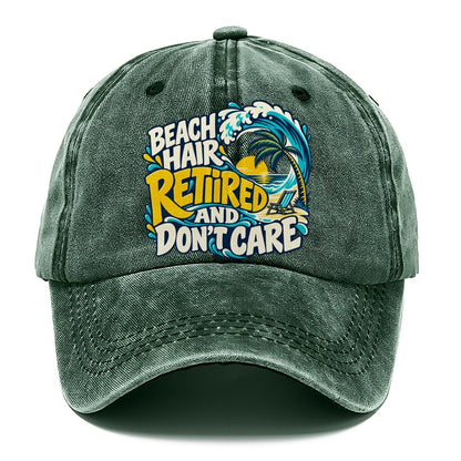 Beach Hair Retired And Don't Care Coastal Living Classic Cap – Forest Mist