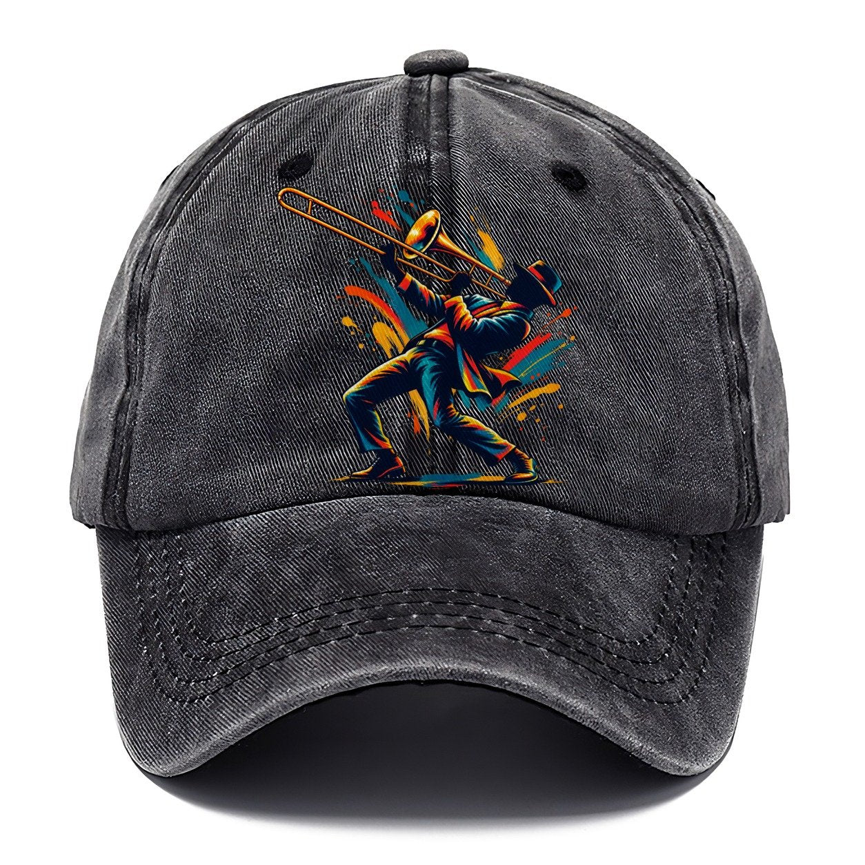 Trombone Icon Music Instruments Classic Cap – Graphite