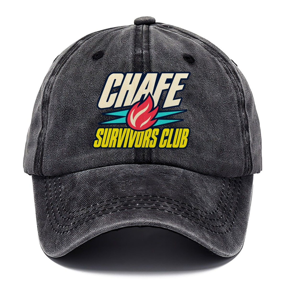 Chafe Survivors Club 90S Running Clubs Classic Cap – Graphite