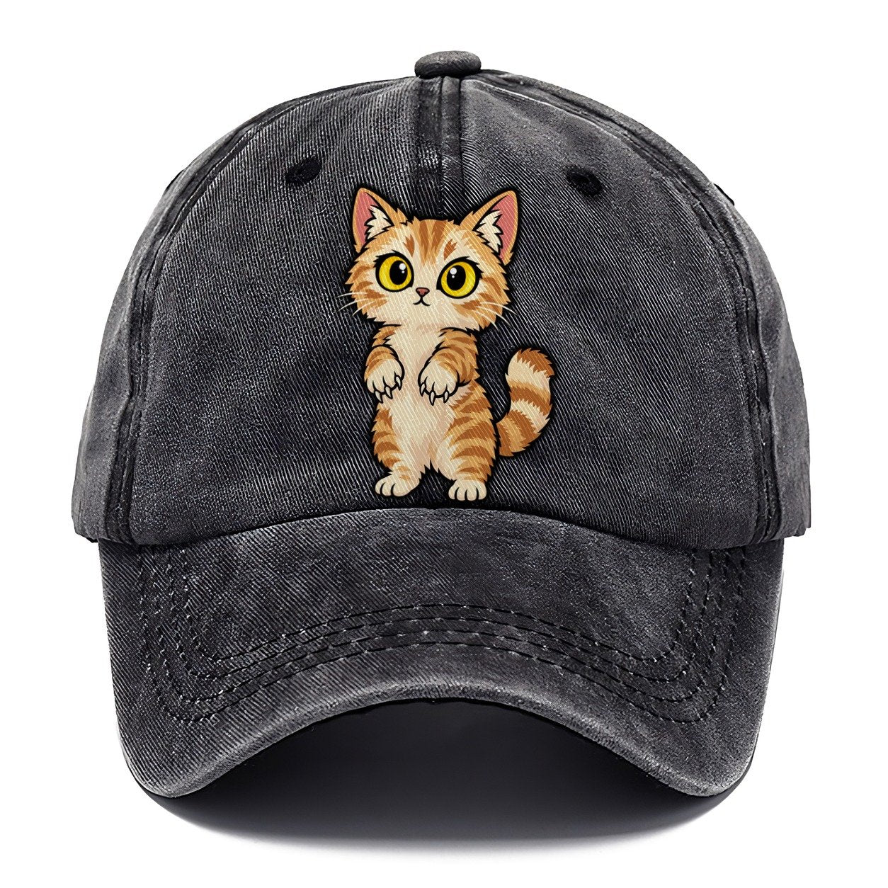 Munchkin Standing Up Peeking Cats Classic Cap – Graphite