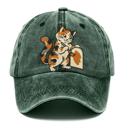 Calico Cat Painter Sundown Familiars Classic Cap – Forest Mist