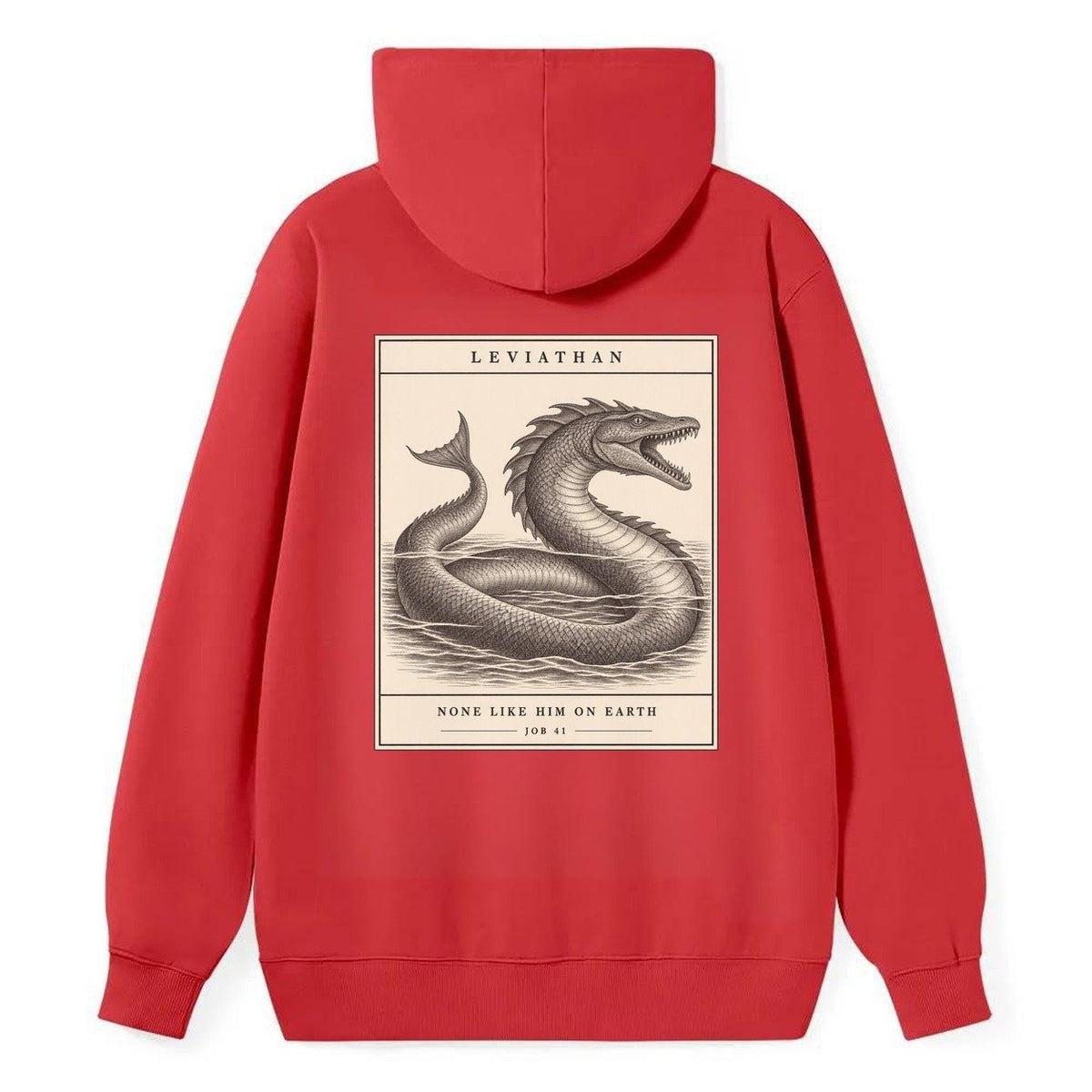 Leviathan Specimen Plate Creature Canticle Classic Pullover Hoodie – Red